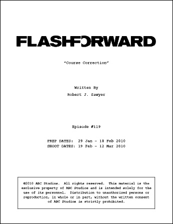 [FlashForward script cover]